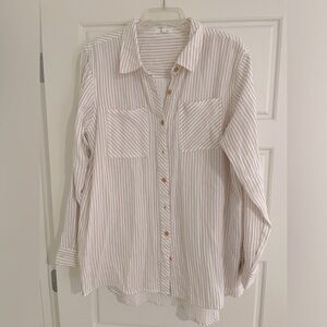 Maurice’s button down cotton shirt.